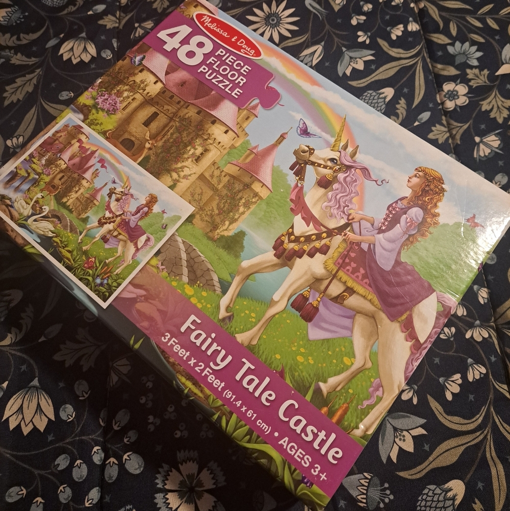 Melissa & Doug Enchanted Castle Puzzle with Princess and Unicorn